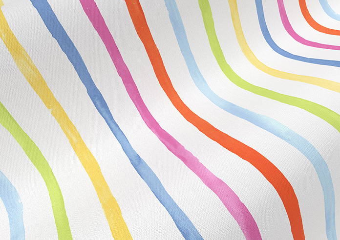 Vintage Stripe, Rainbow - Made to Measure Curtains - Image 4